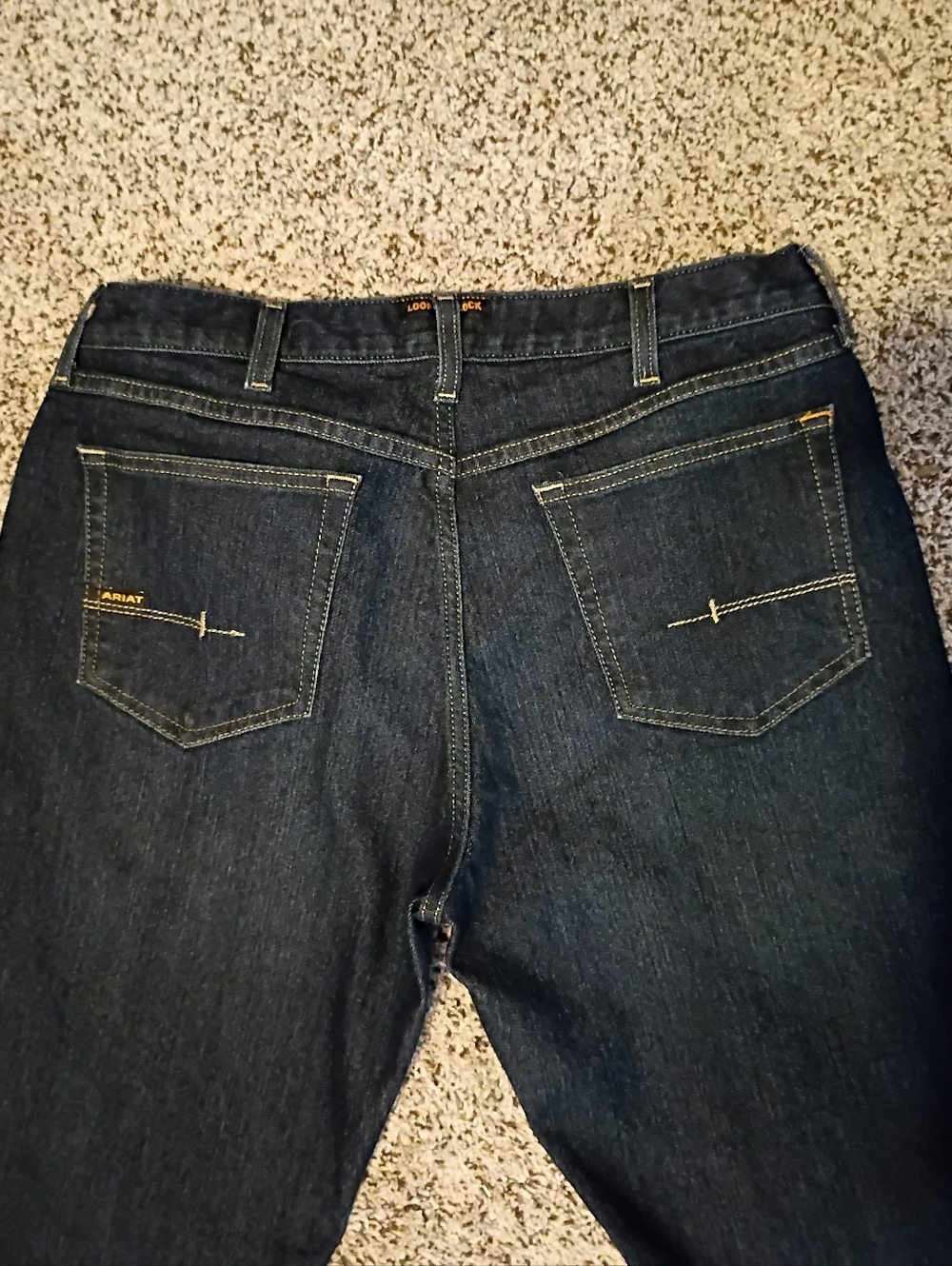 ARIAT REBAR M7 Men's Dark Slim Straight Leg Jeans 35W/34L